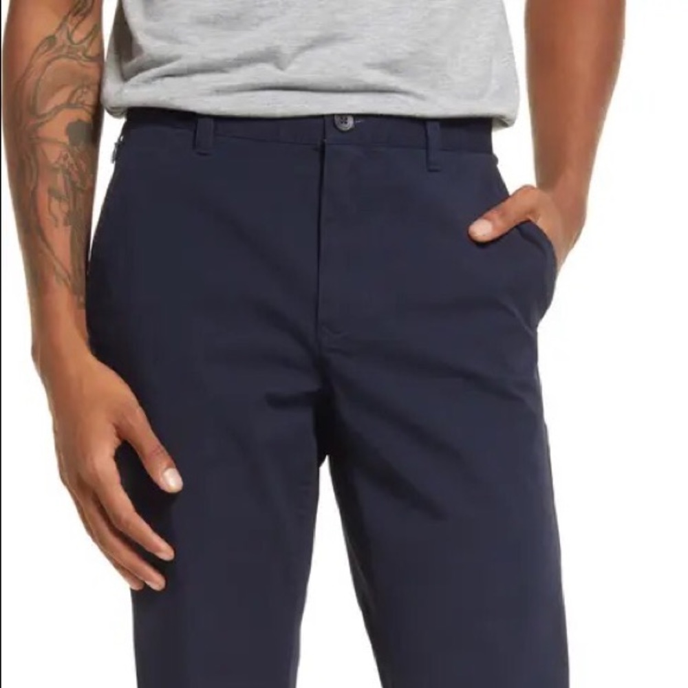 Bonobos - Yard Died Tech Chinos - Size 33/30 - Navy Heather Dress Pants